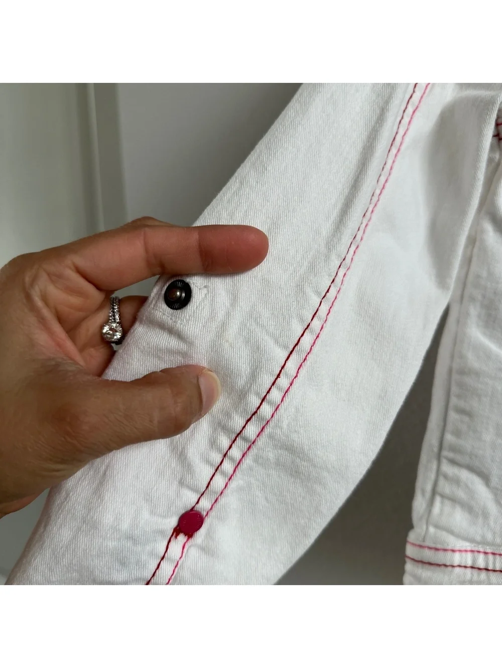 Desigual White Denim Jacket Girl's Size 7/8